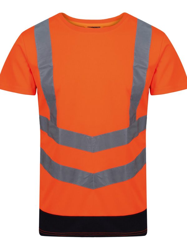 Orange/Navy Pro hi-vis short sleeve t-shirt