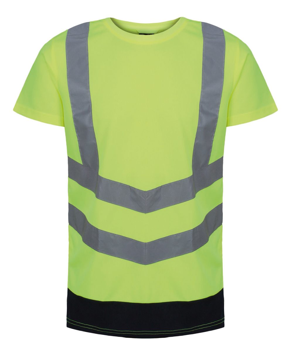 Yellow/Navy Pro hi-vis short sleeve t-shirt