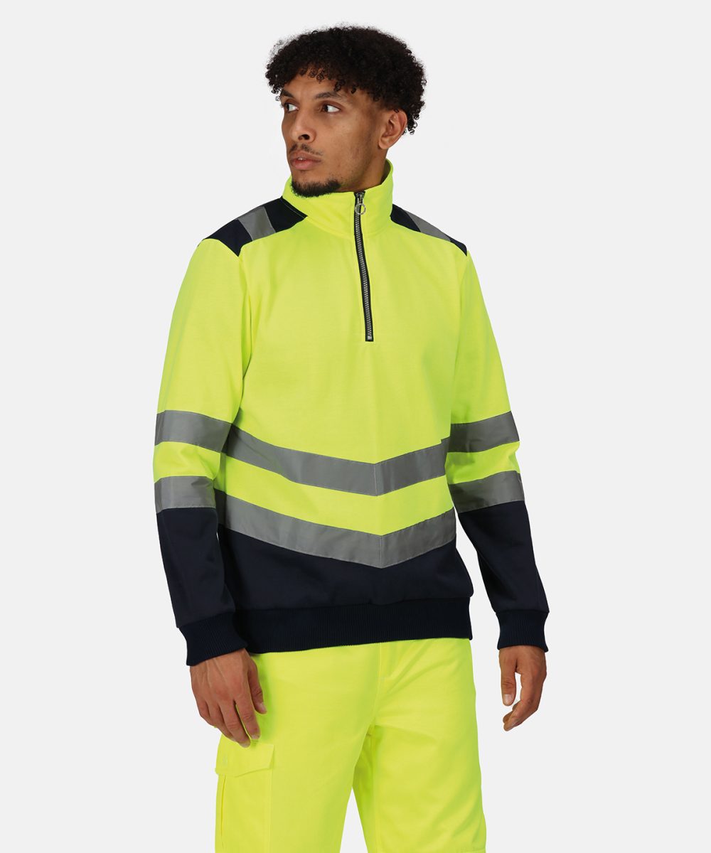 Pro hi-vis ¼-zip sweatshirt