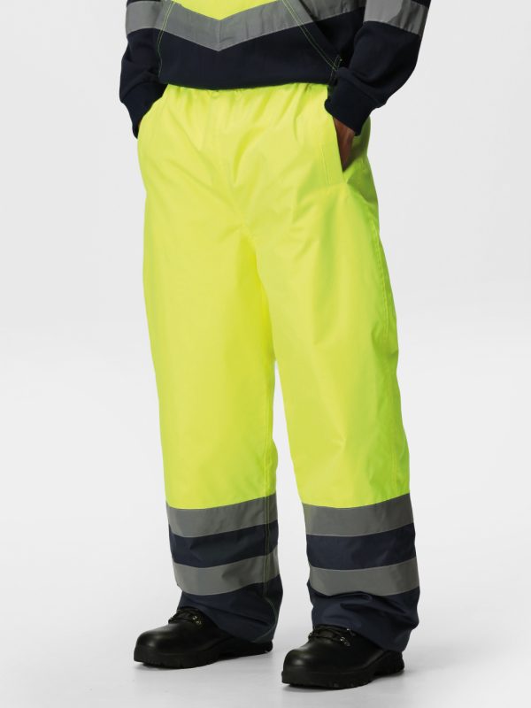 Pro hi-vis insulated overtrousers