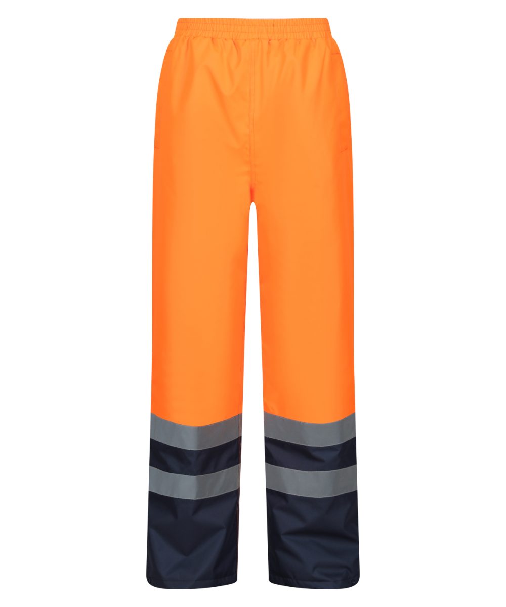 Orange/Navy Pro hi-vis insulated overtrousers