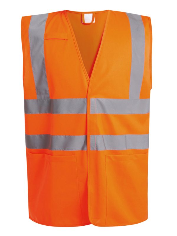 Orange Pro hi-vis supervisor vest