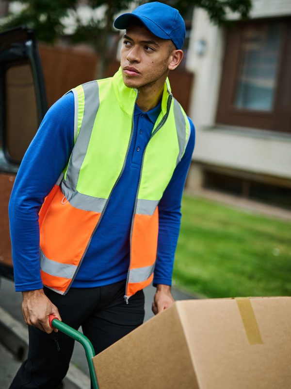 Pro hi-vis full-zip gilet