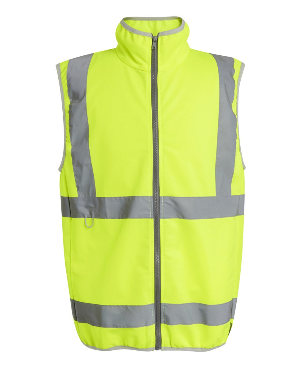 Yellow Pro hi-vis full-zip gilet