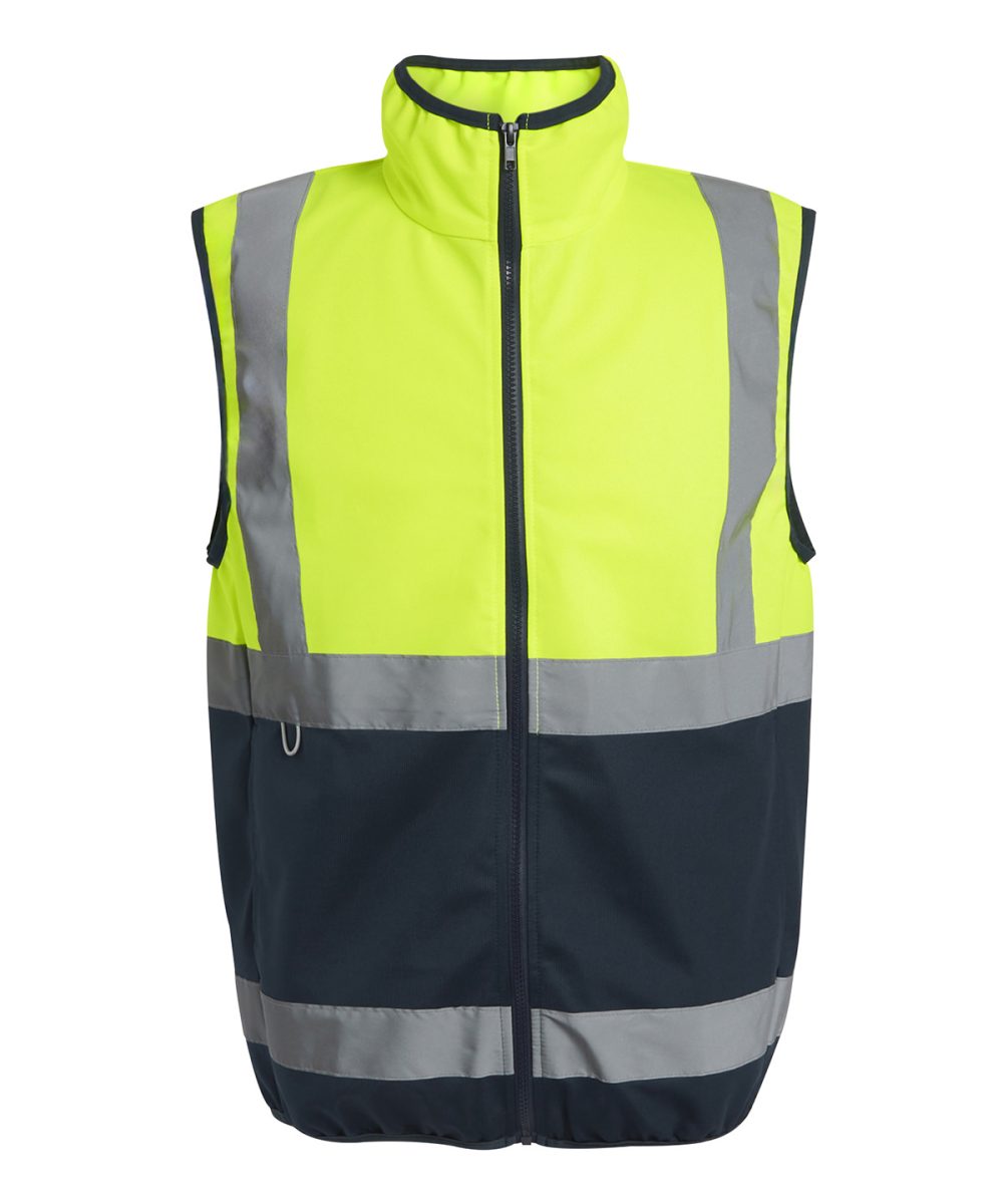 Yellow/Navy Pro hi-vis full-zip gilet