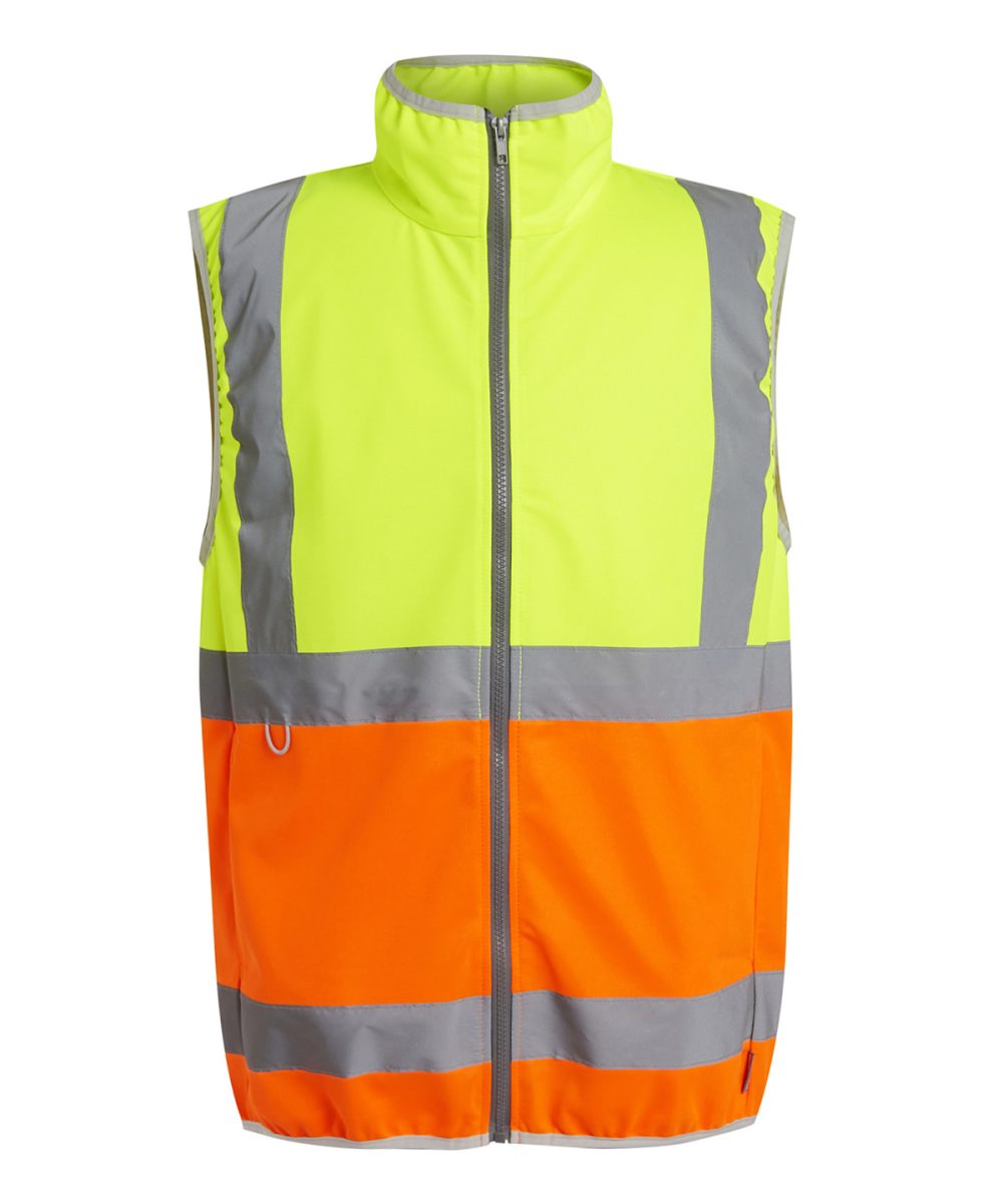 Yellow/Orange Pro hi-vis full-zip gilet