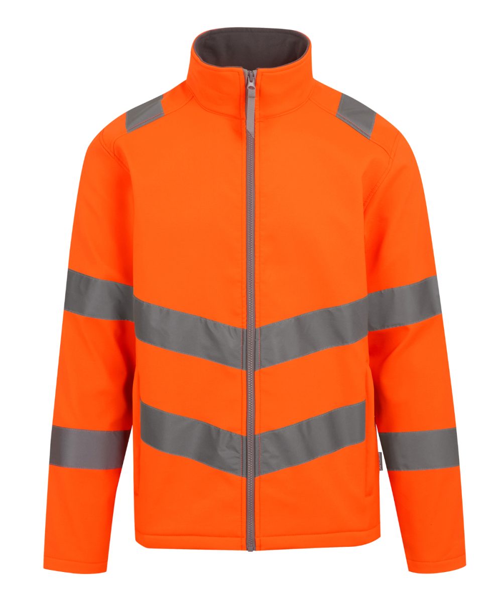 Orange Hi-vis Pro contract Ablaze 2-layer softshell