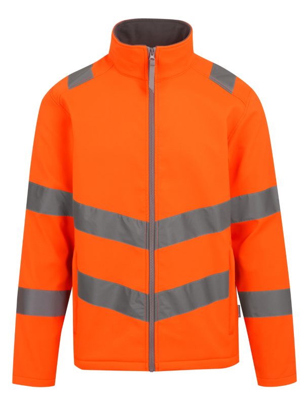 Orange Hi-vis Pro contract Ablaze 2-layer softshell