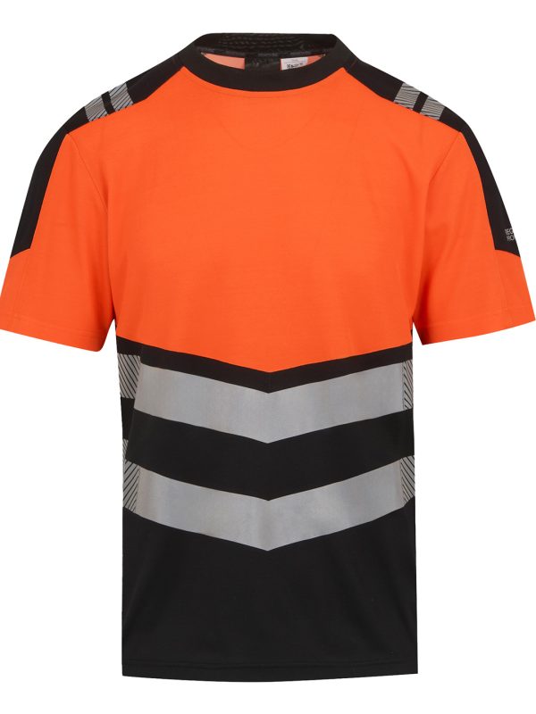 Black/Orange Hi-Vis X-Pro T-shirt (Class 1)