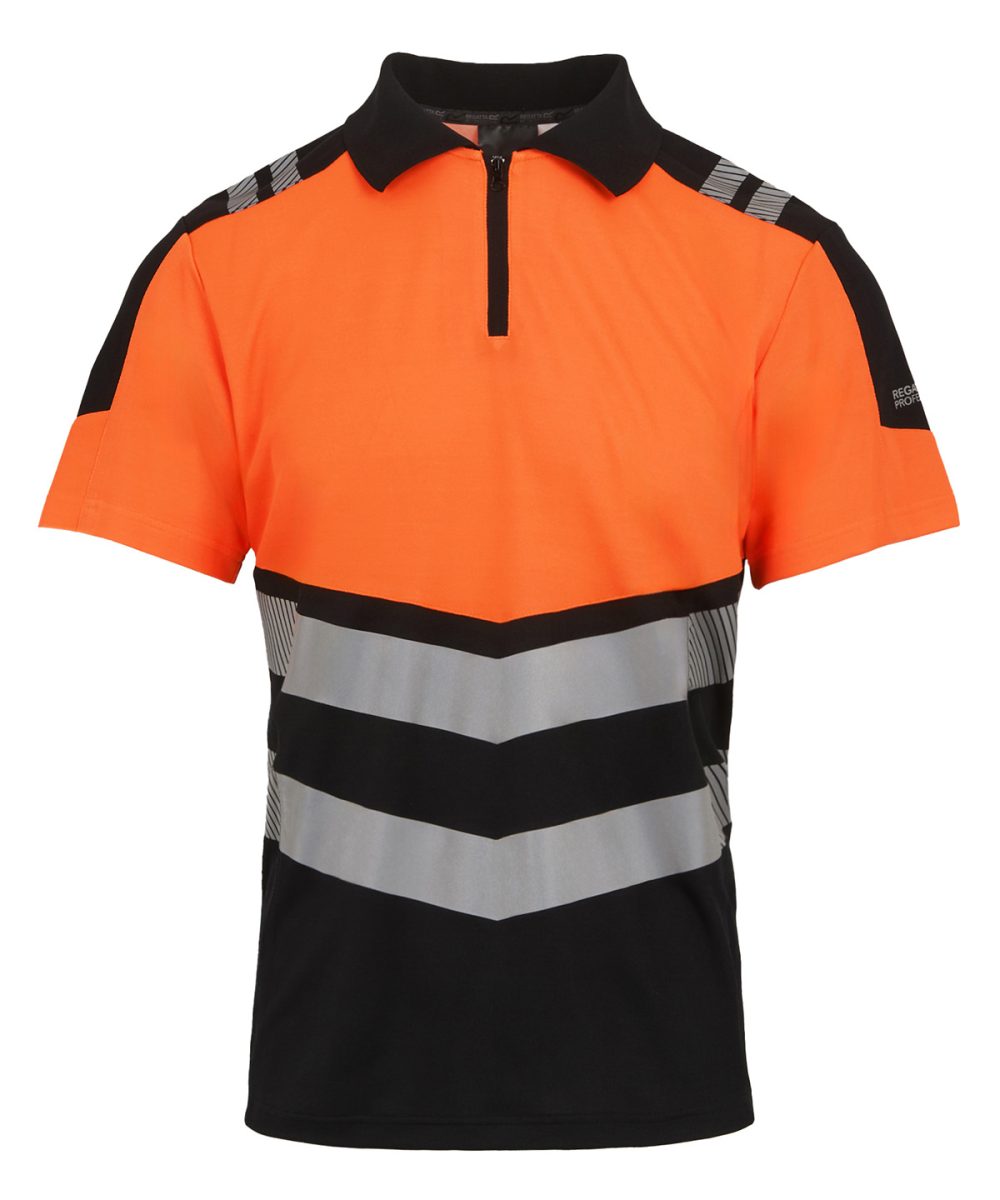 Black/Orange Hi-Vis X-Pro Polo (Class 1)