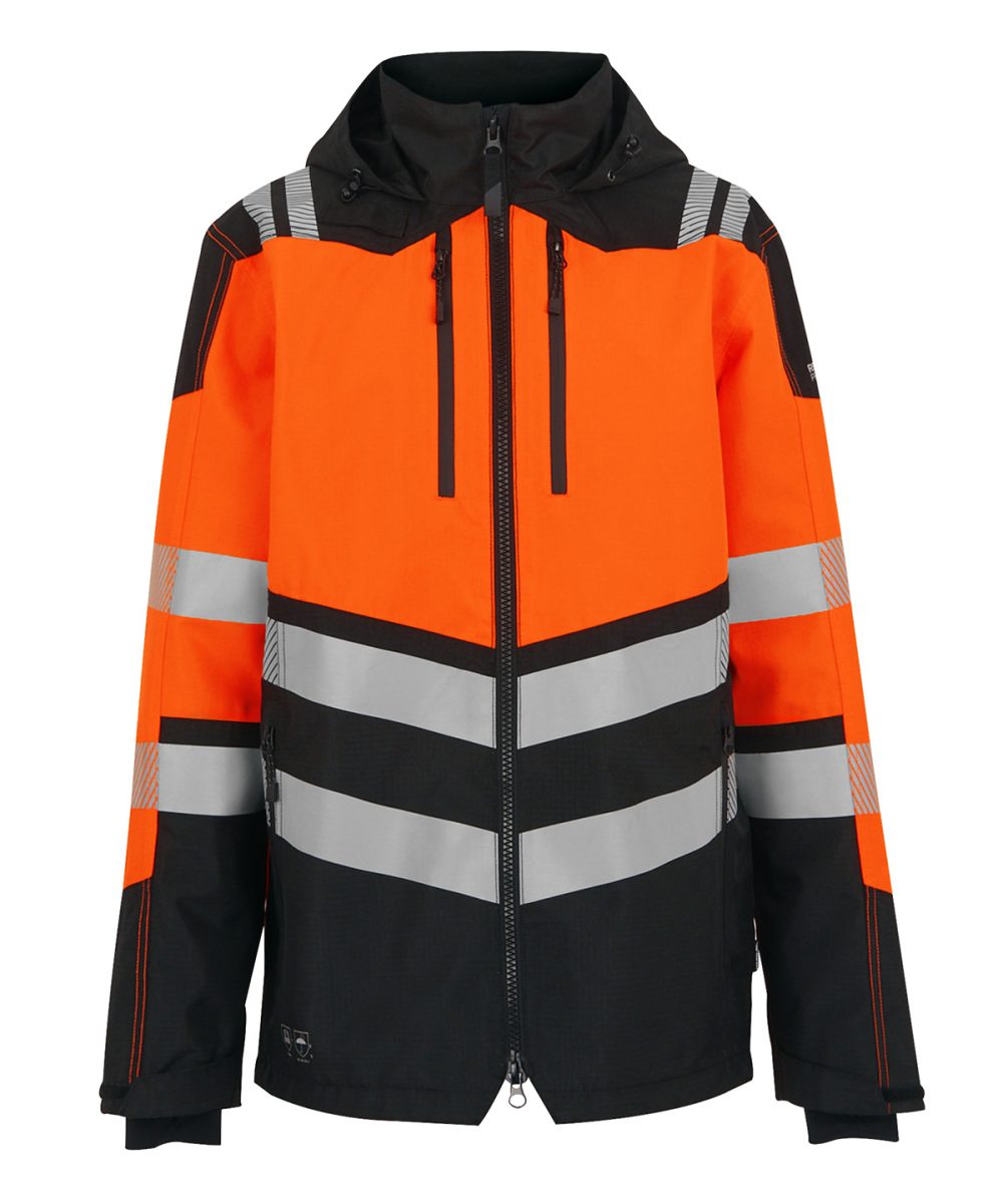 Black/Orange Hi-Vis X-Pro Waterproof shell jacket (Class 2)