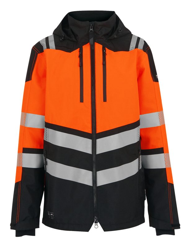 Black/Orange Hi-Vis X-Pro Waterproof shell jacket (Class 2)