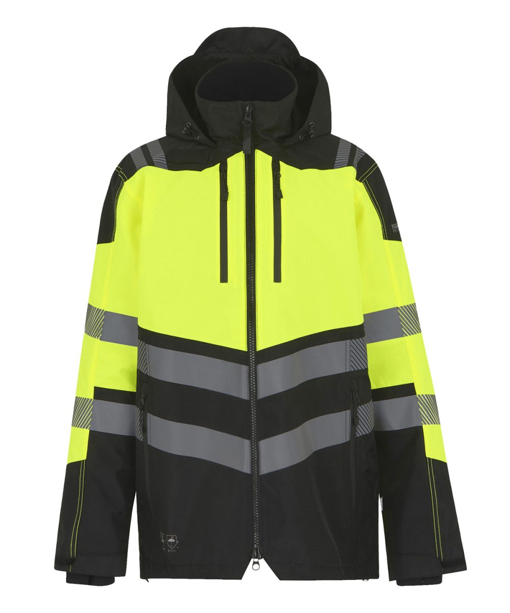 Black/Yellow Hi-Vis X-Pro Waterproof shell jacket (Class 2)