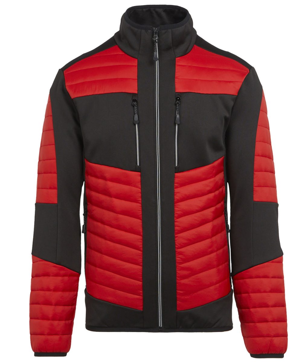 Classic Red/Black E-Volve unisex thermal hybrid jacket