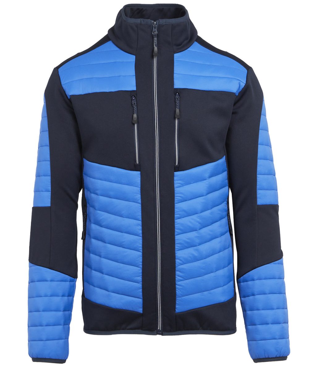 Strong Blue/Navy E-Volve unisex thermal hybrid jacket