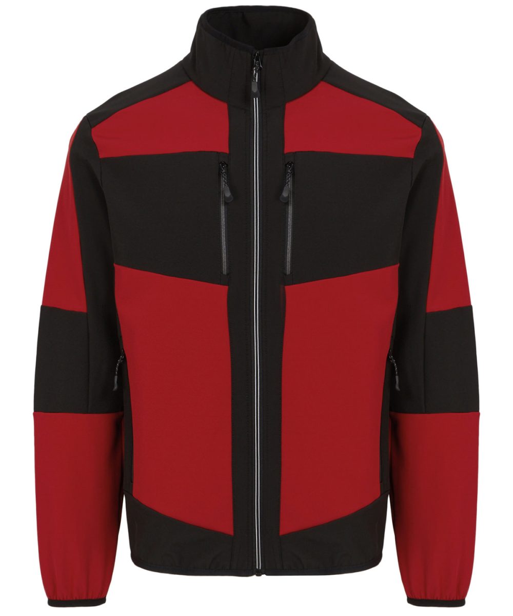 Classic Red/Black E-Volve unisex 2-layer softshell jacket