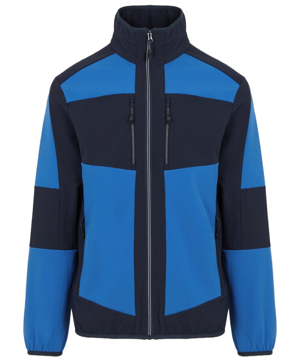 Strong Blue/Navy E-Volve unisex 2-layer softshell jacket