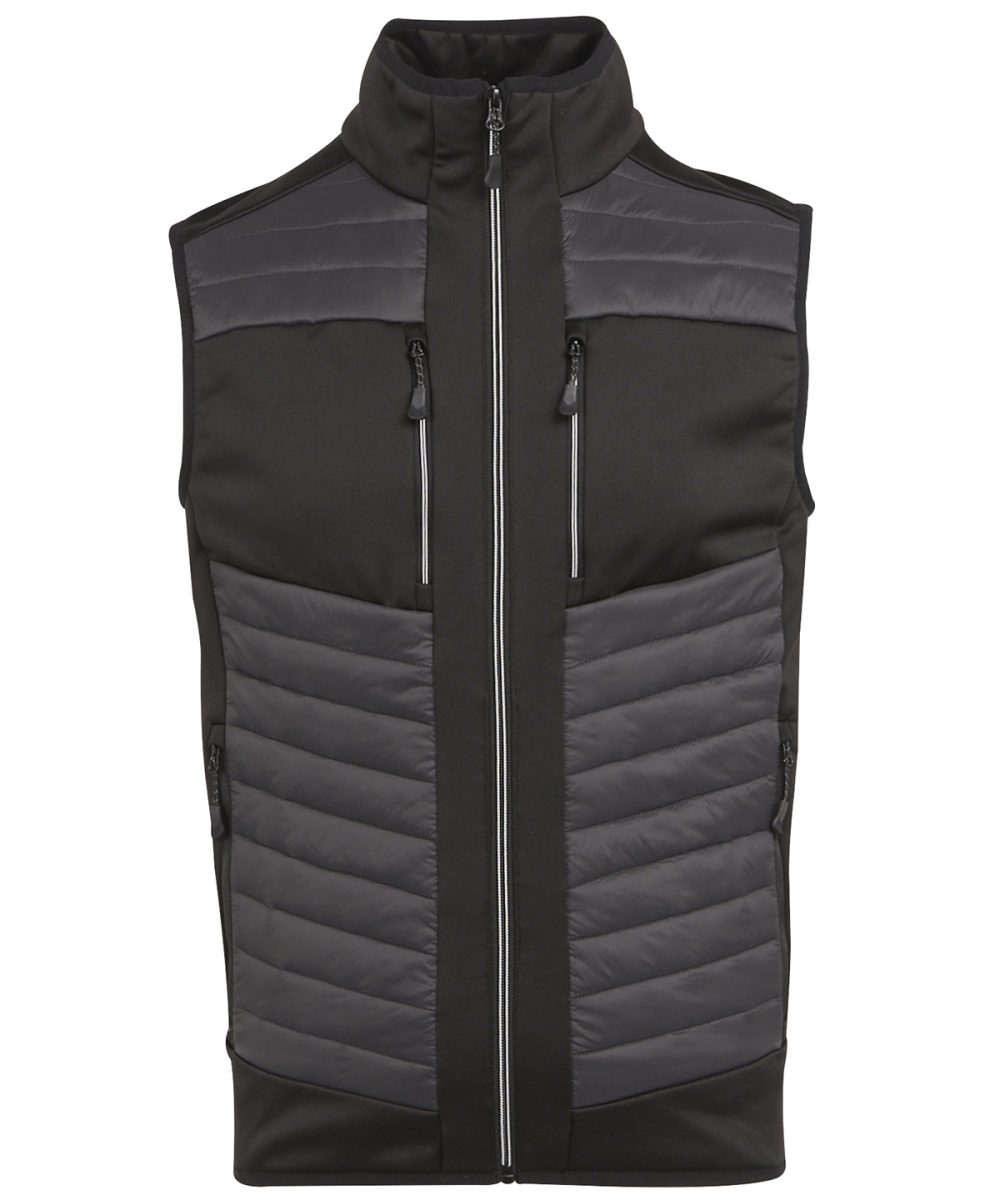 Ash/Black E-Volve unisex thermal hybrid bodywarmer