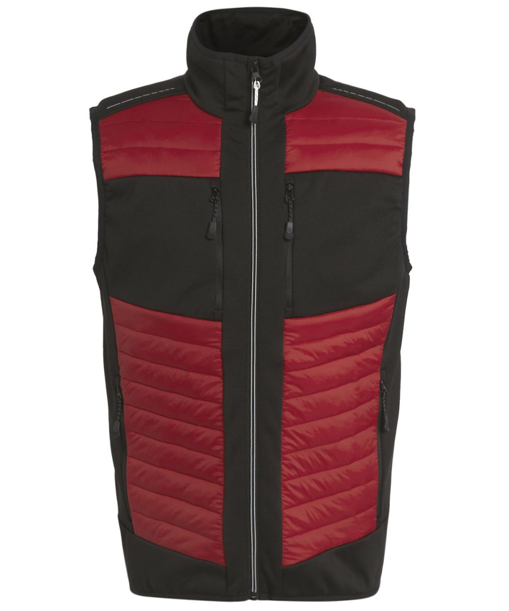 Classic Red/Black E-Volve unisex thermal hybrid bodywarmer