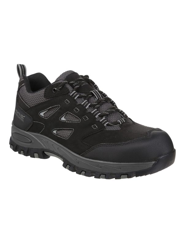 Black/Granite Mudstone S1P safety trainers