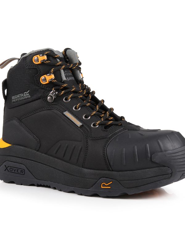 Black Exofort S3 X-over waterproof insulated safety hikers