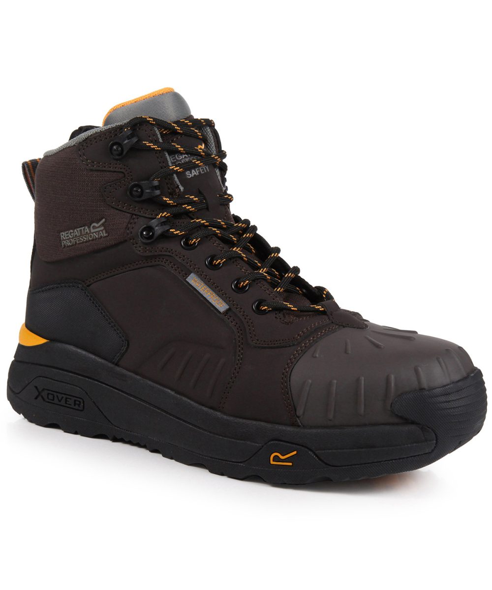 Chestnut/Black Exofort S3 X-over waterproof insulated safety hikers