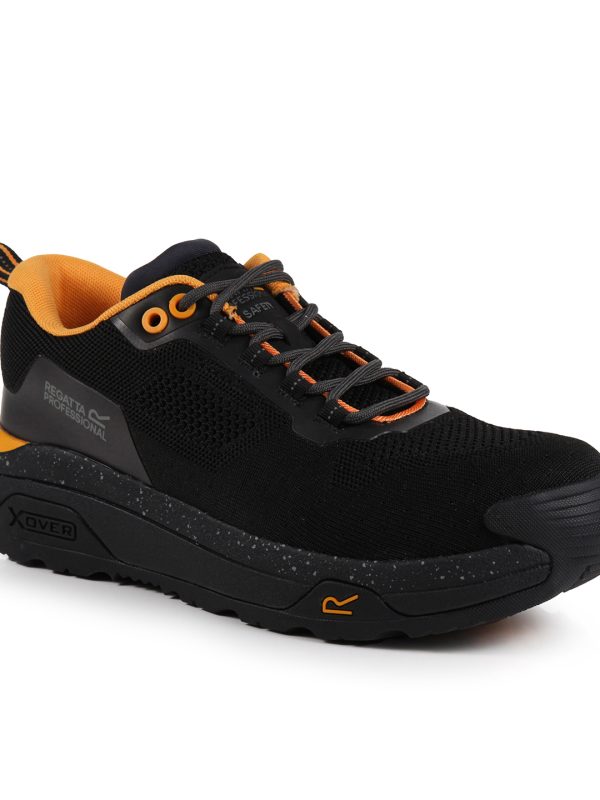 Black/Gunmetal Crossfort S1 X-over metal-free safety trainers