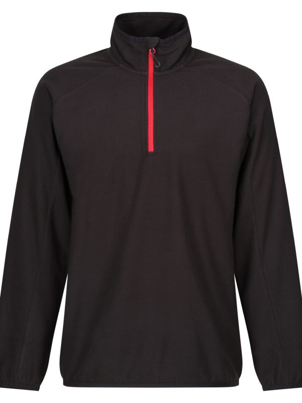 Black/Classic Red Navigate half-zip fleece