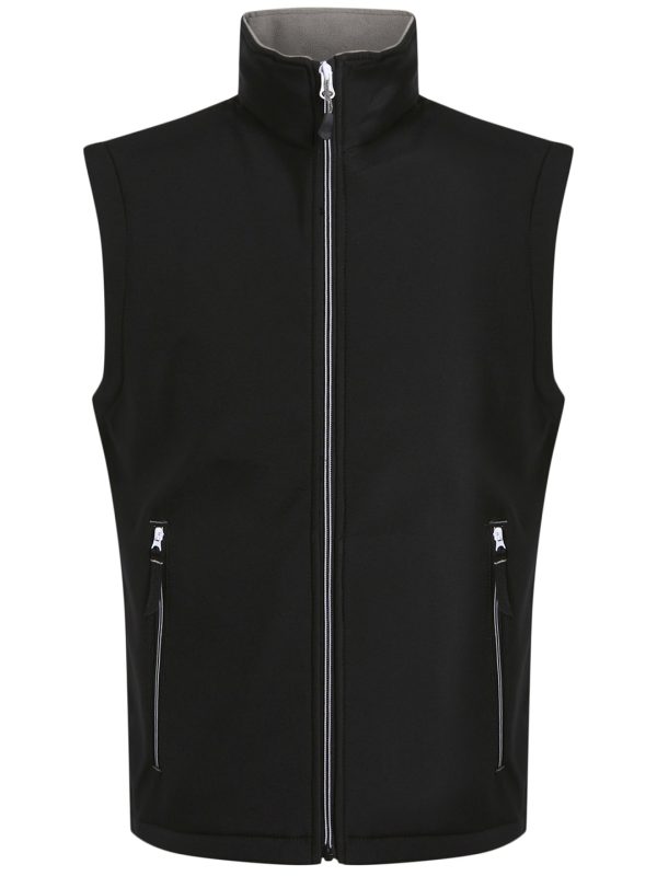 Black/Mineral Grey Ascender 2-layer softshell bodywarmer