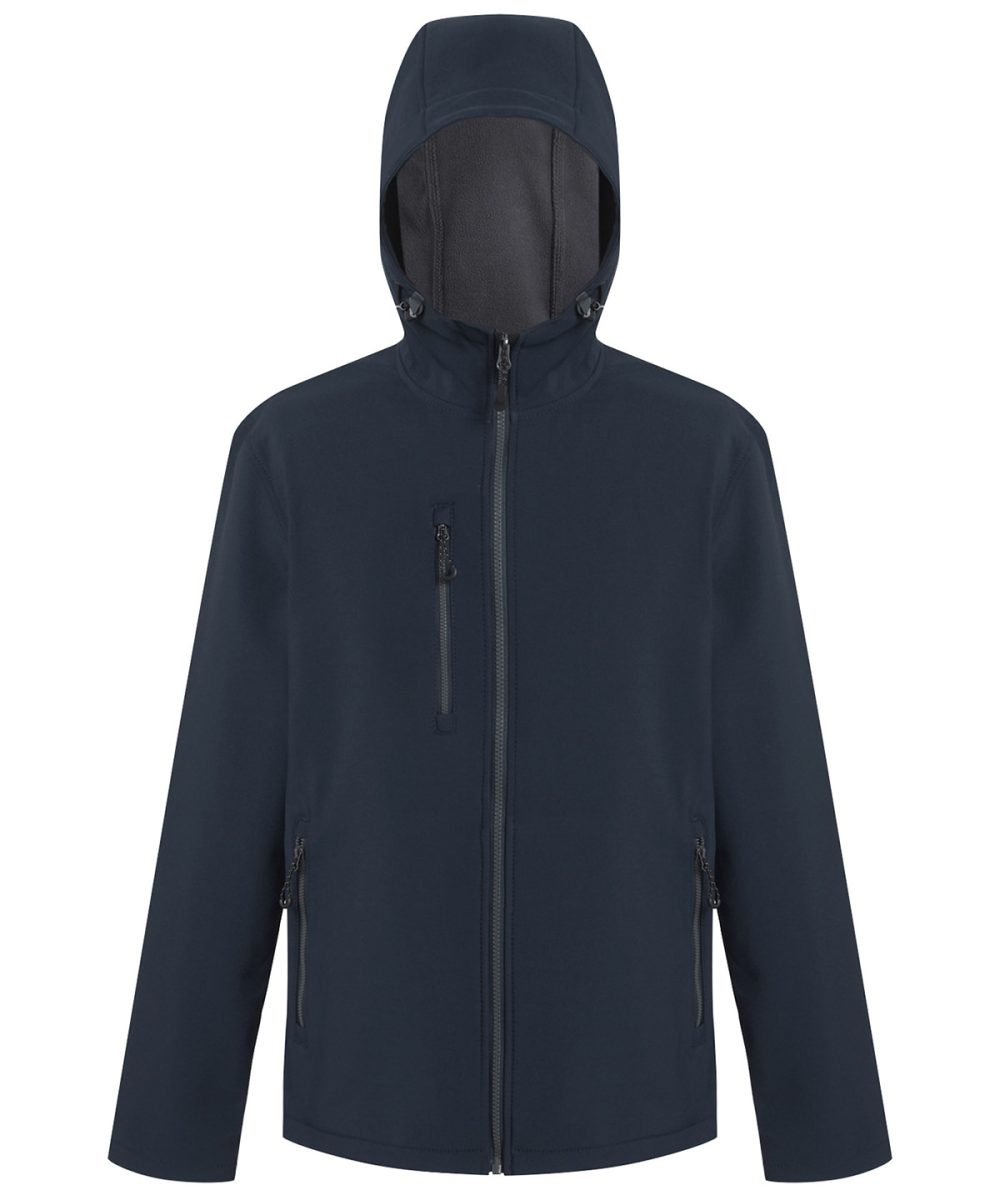 Navy/Seal Navigate 2-layer hooded softshell jacket