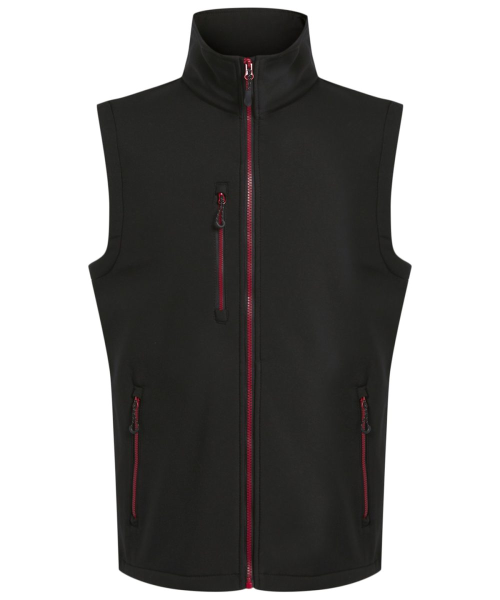 Black/Classic Red Navigate 2-layer softshell bodywarmer