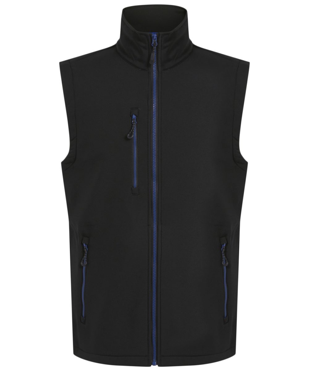 Black/New Royal Navigate 2-layer softshell bodywarmer