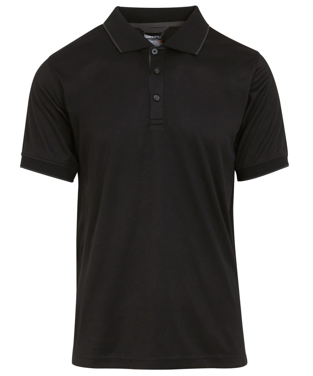 Black/Seal Navigate short sleeve polo