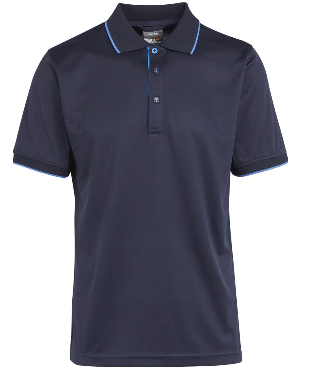 Navy/French Blue Navigate short sleeve polo