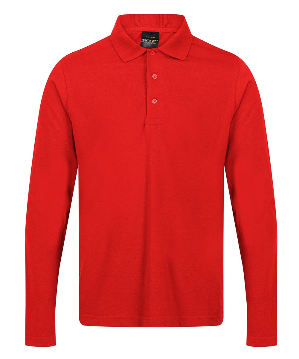 Classic Red Pro 65/35 long sleeve polo