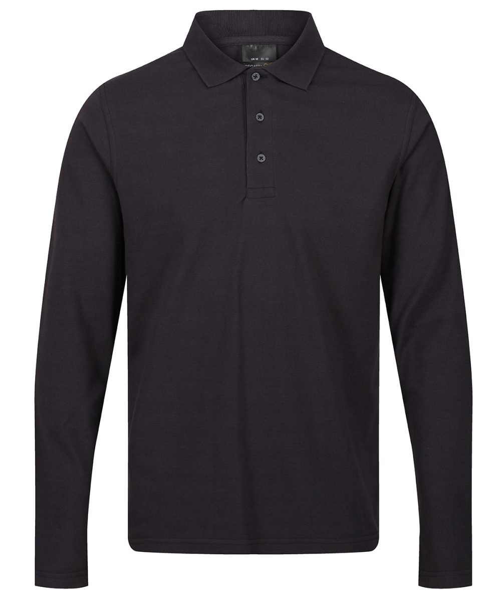 Seal Grey Pro 65/35 long sleeve polo