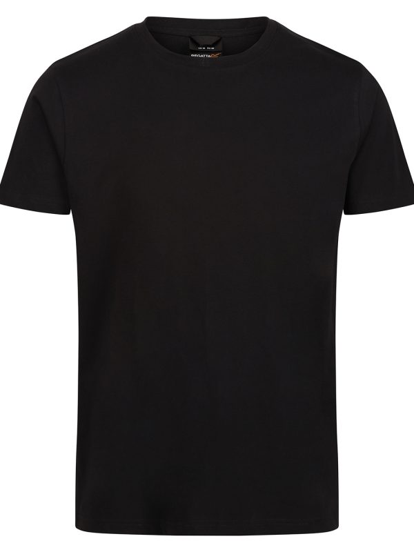 Black Pro soft-touch cotton t-shirt