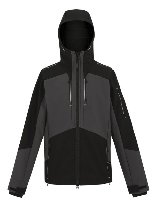 Slate Grey/Black 4-Tex stretch 3-layer softshell jacket