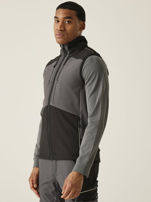 4-Tex stretch 3-layer softshell bodywarmer