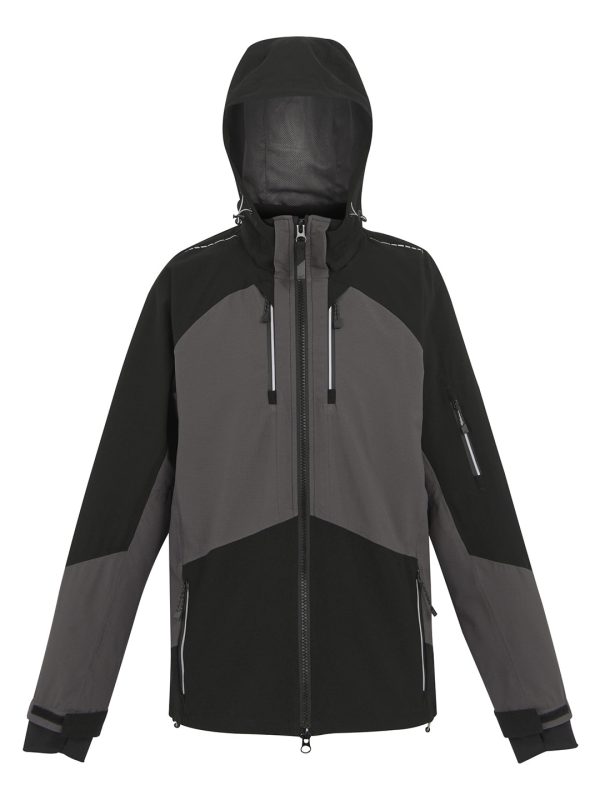 Slate Grey/Black 4-Tex stretch waterproof shell jacket