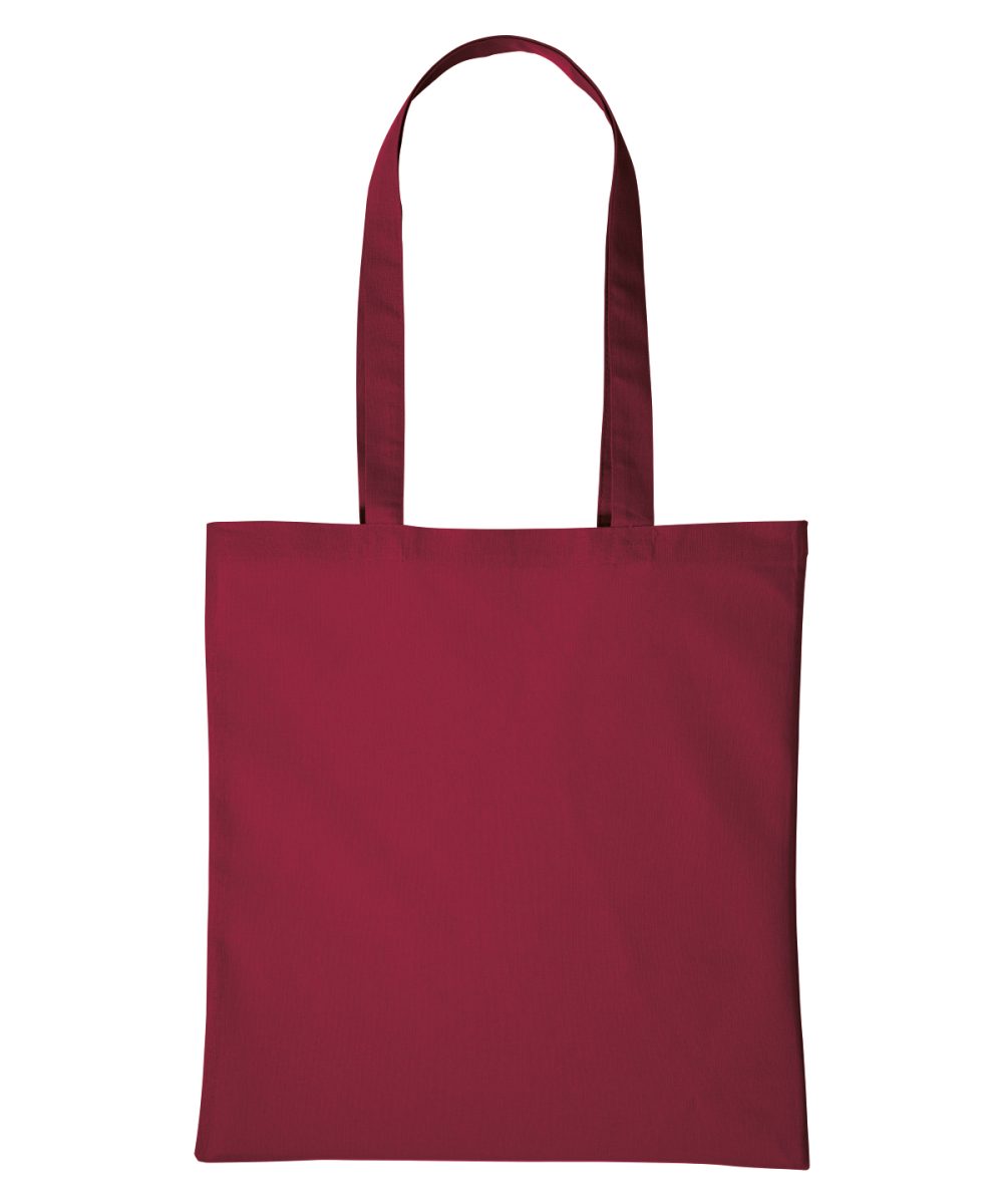 Hot Red Cotton shopper long handle