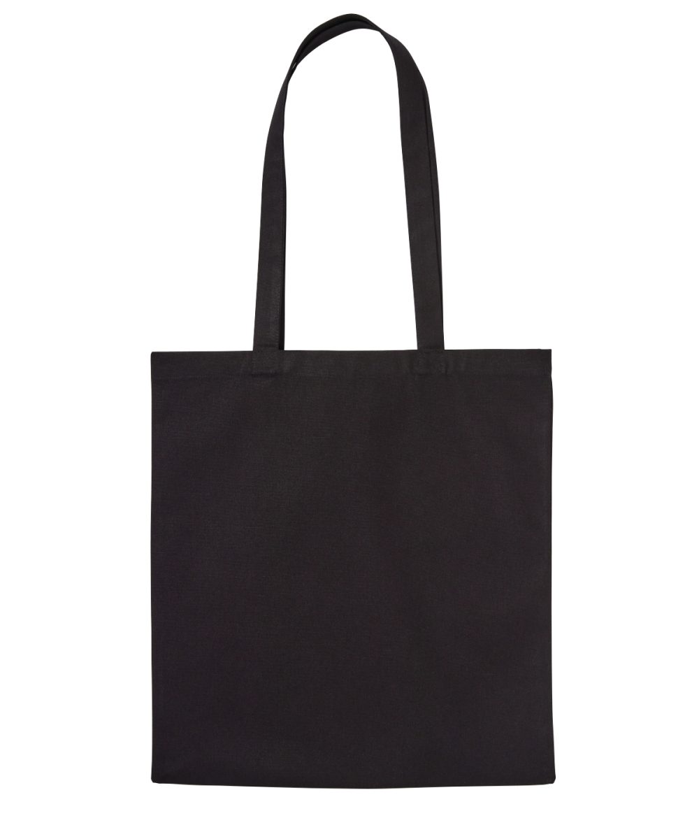 Black Recycled premium canvas shopper