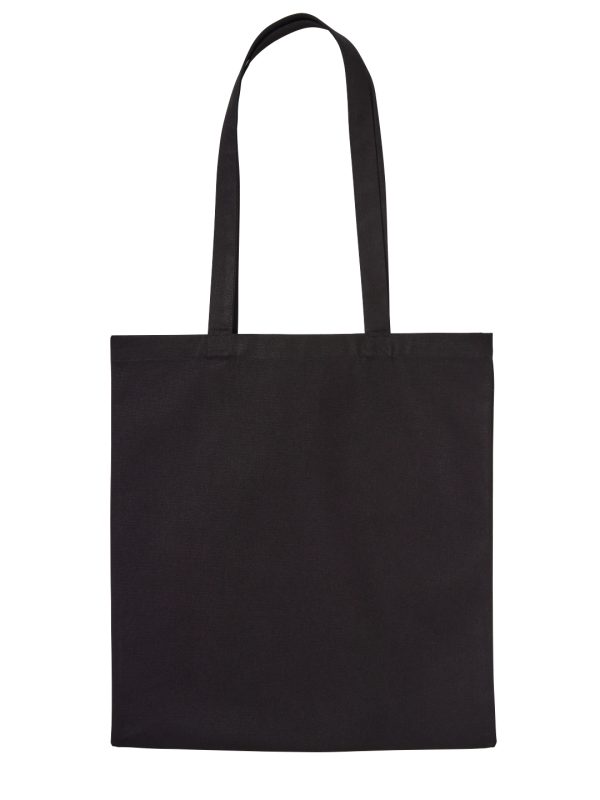 Black Recycled premium canvas shopper