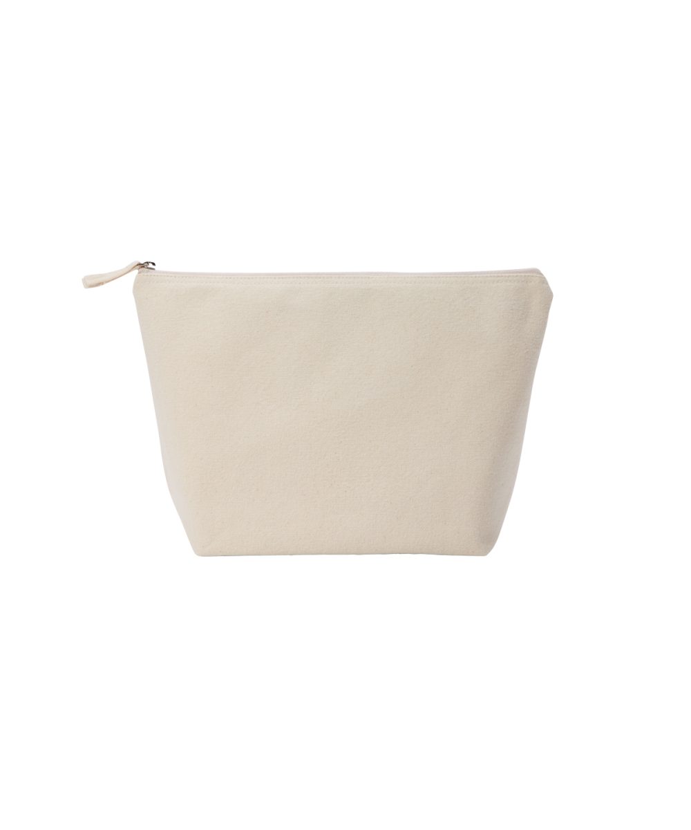 Natural Recycled luxe canvas accessory bag