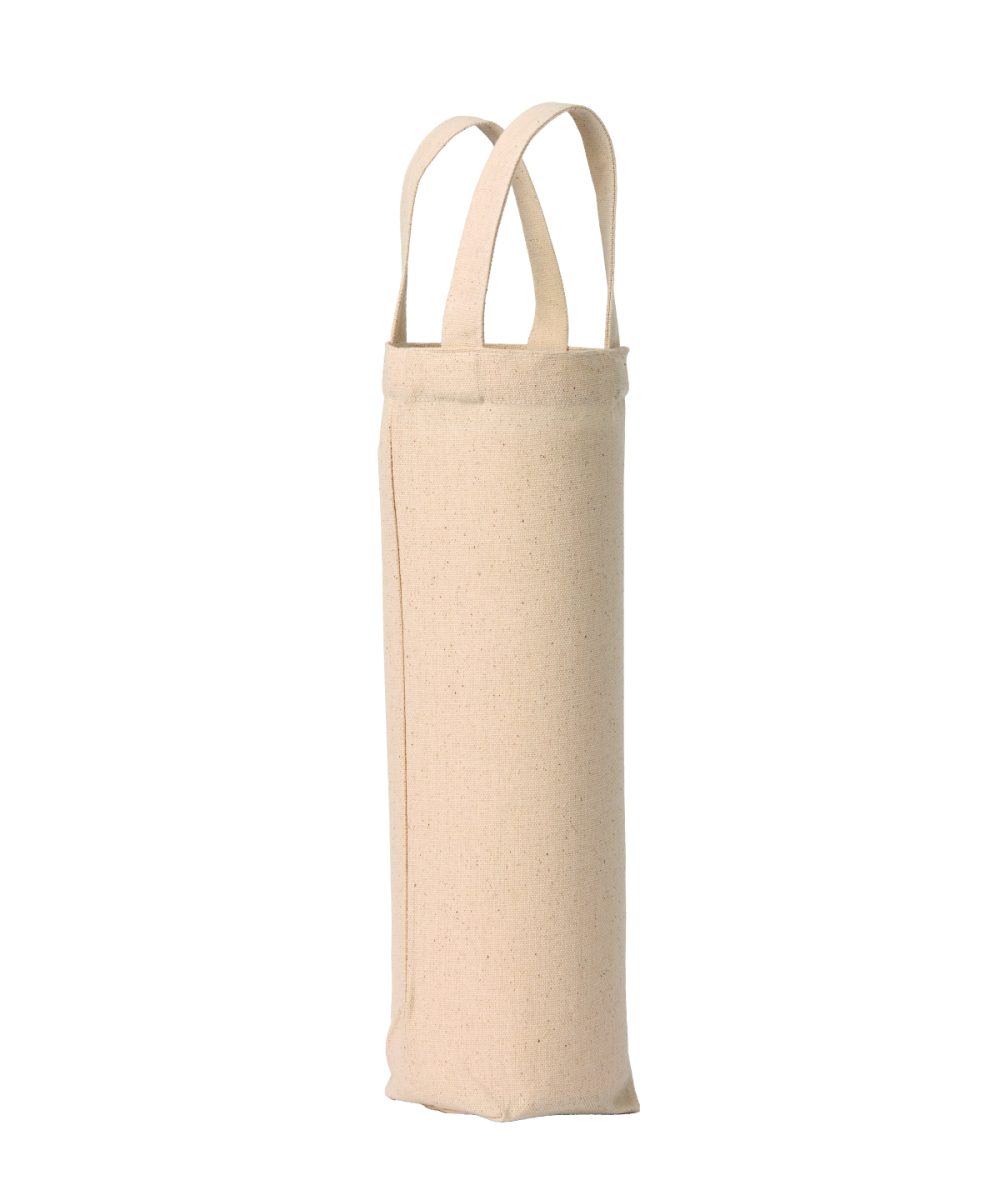 Natural Recycled premium canvas bottle bag