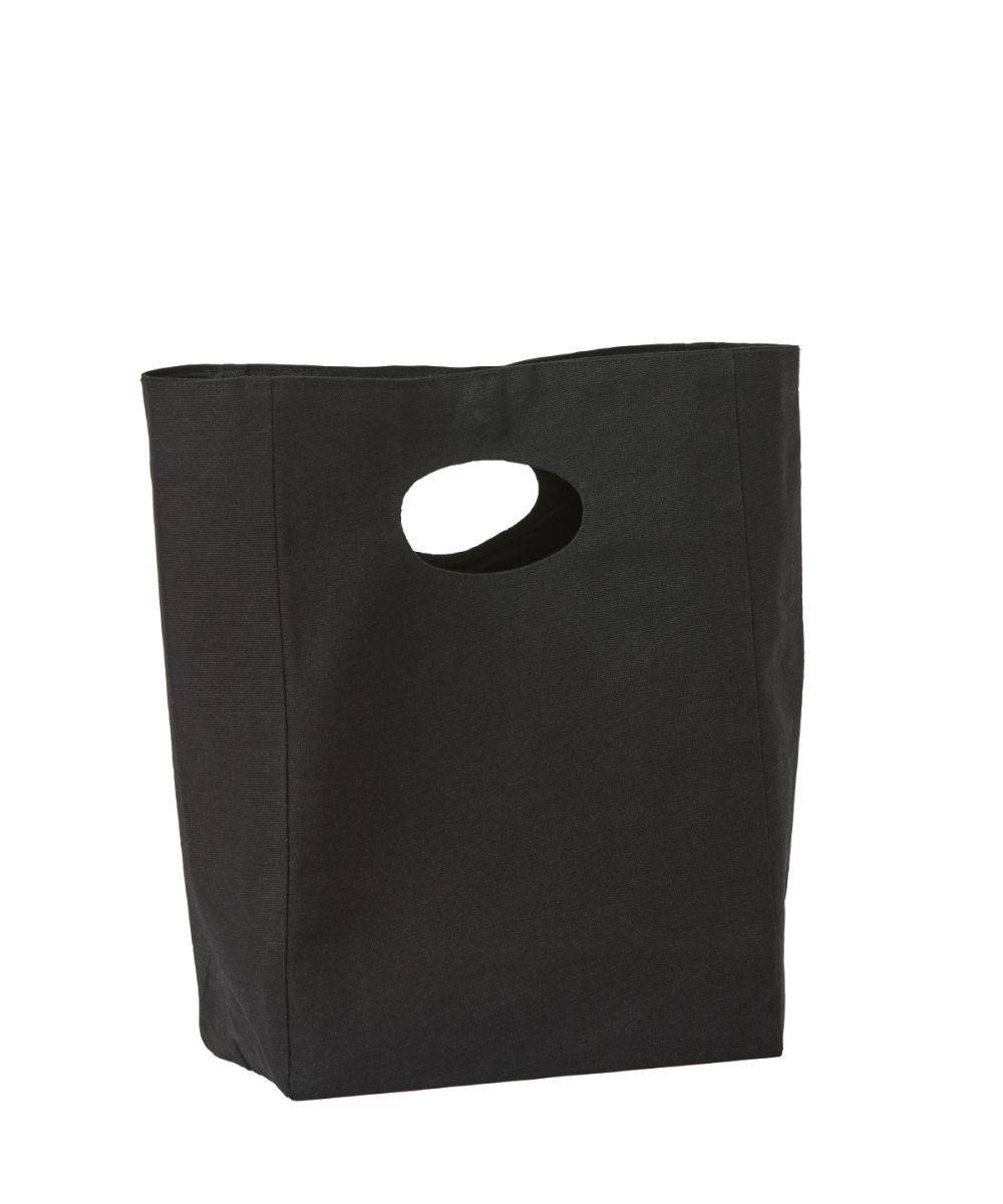 Black Recycled premium canvas lunch bag