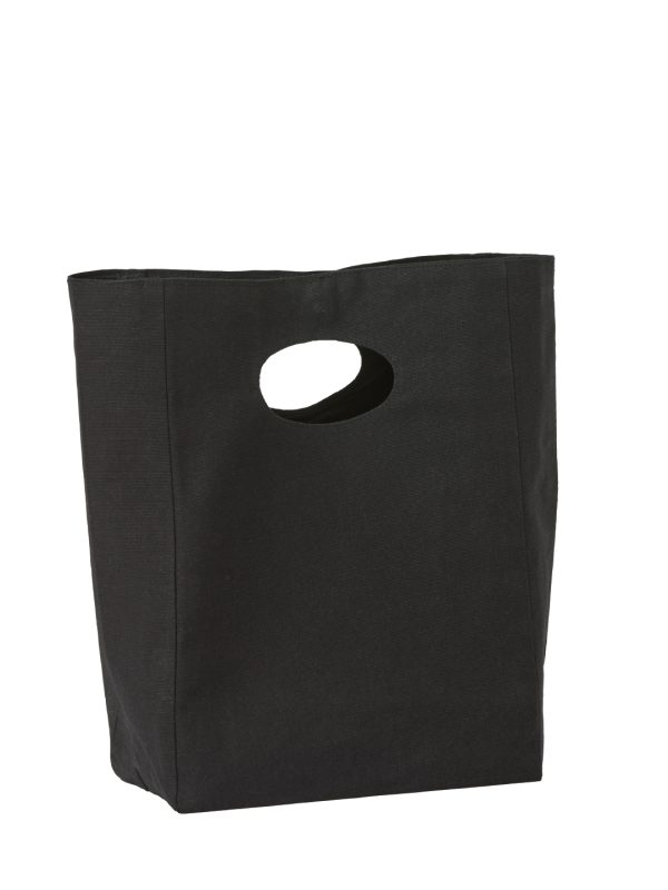 Black Recycled premium canvas lunch bag