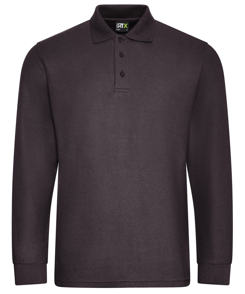 Charcoal Pro long sleeve polo