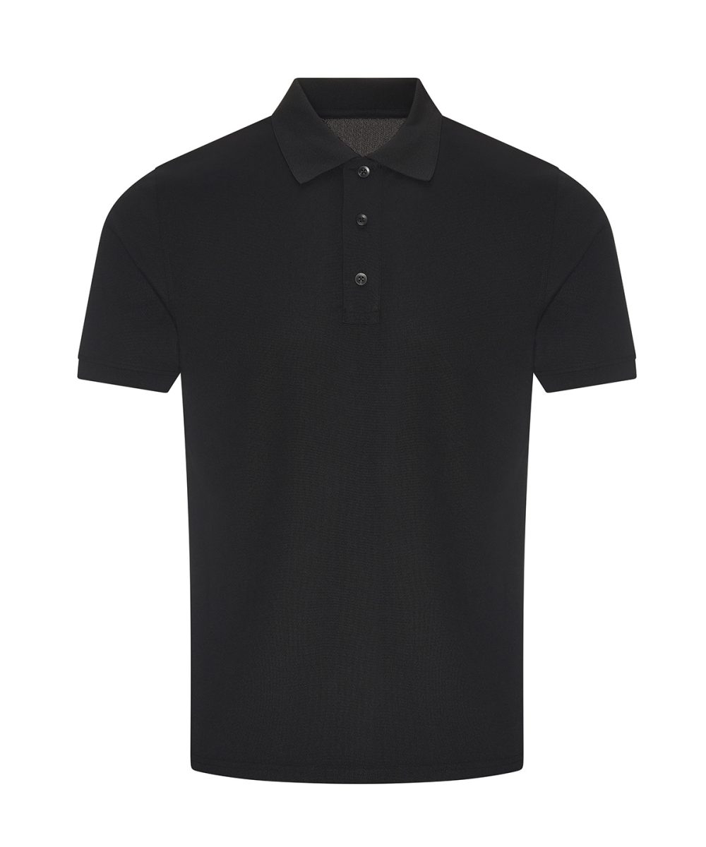 Black Pro wicking polo