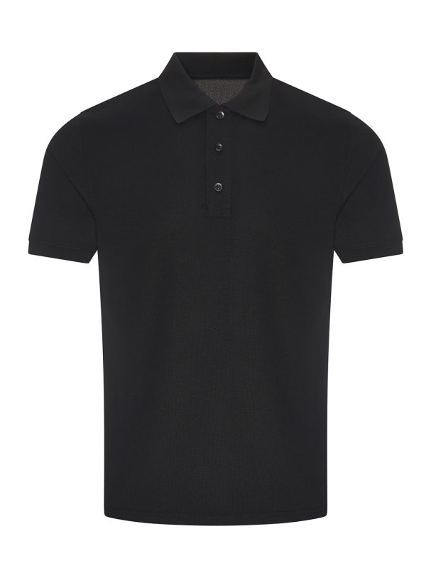 Black Pro wicking polo